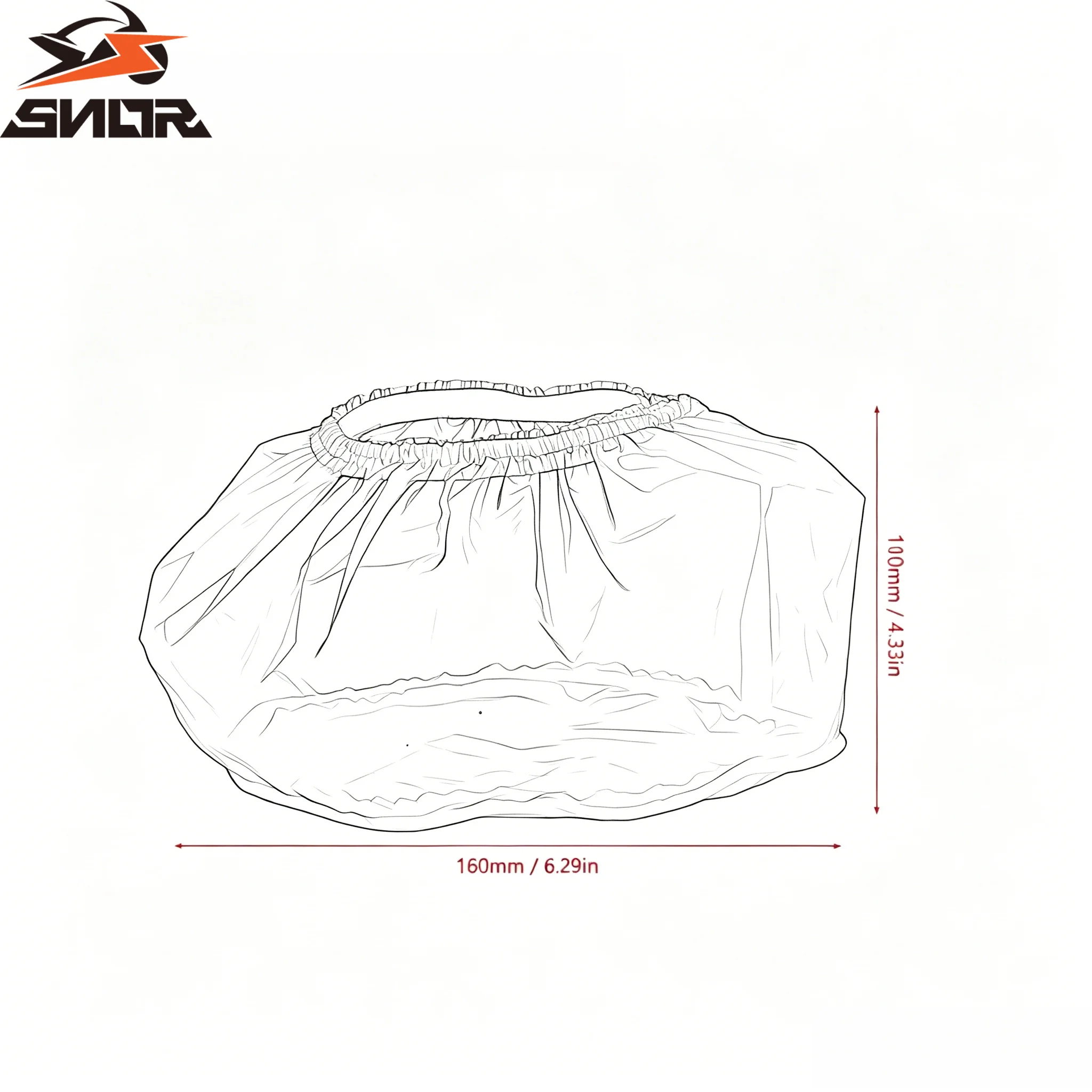 SNOR Motorcycle Air Filter Dust Sand Cover Engine Cleaning Protector Protective Dustproof Breathable Cover For Harley XL883 1200