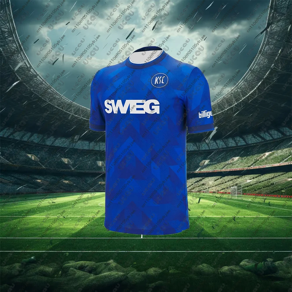 2025-26 رجل أطفال بنين ألمانيا الذكور تنفس كرة القدم جيرسي المنزل لعبة كرة القدم الرياضة Karlsruher S-SC-C بعيدا التجفيف السريع #1