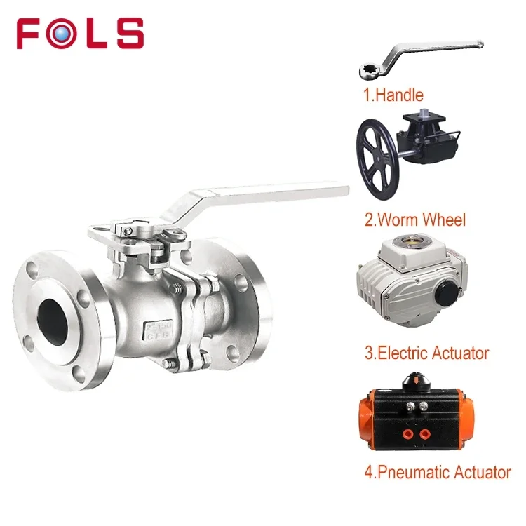 ANSI CLASS150/300 Casting Iron Stainless Steel Fire Safe 2-pc Metal Hard Seal Mounting Pad Flange End Manual Handle Ball Valve