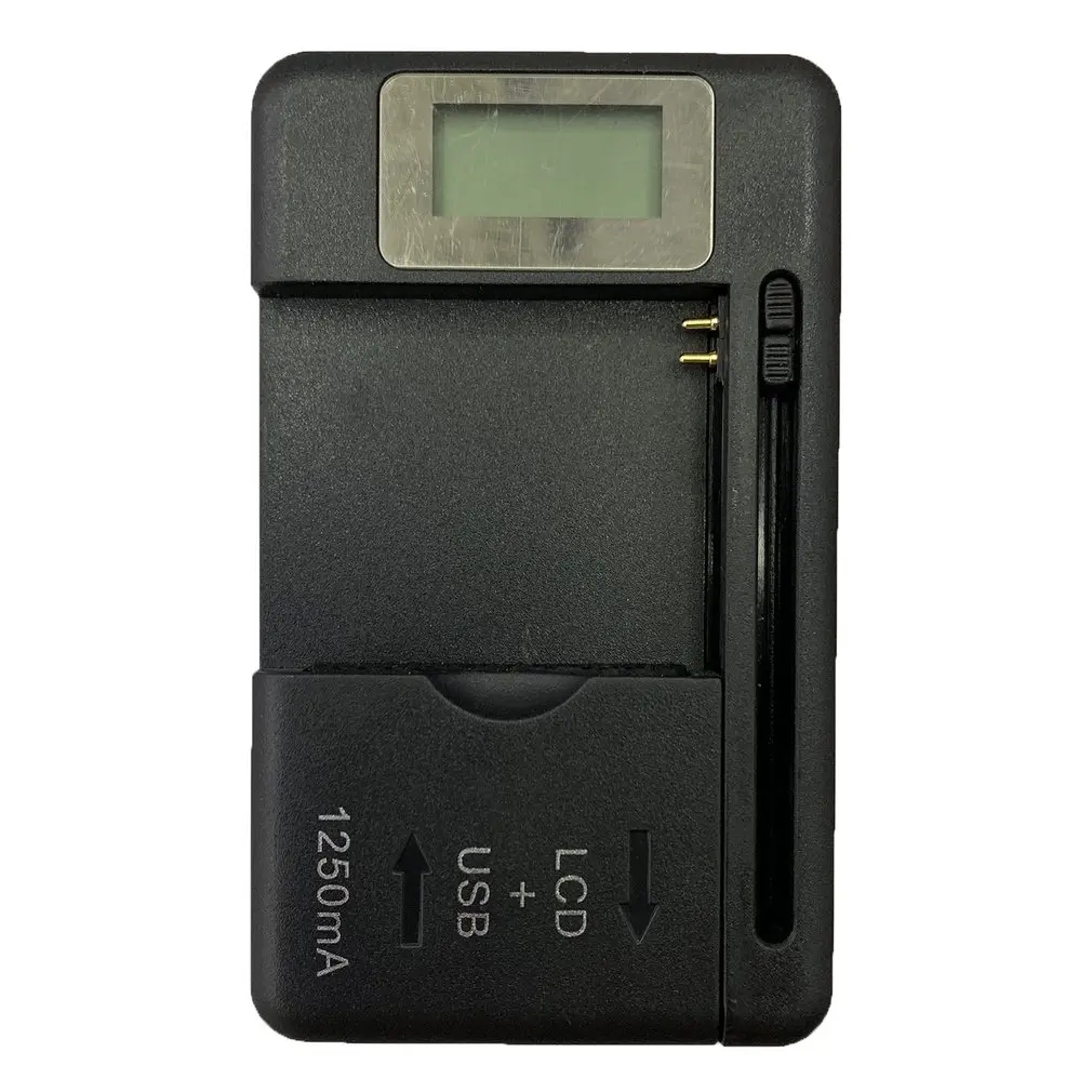 Mobile Universal Battery Charger LCD Indicator Screen For Cell Phones USB-Port Convenient Interchanging For Spare Batteries