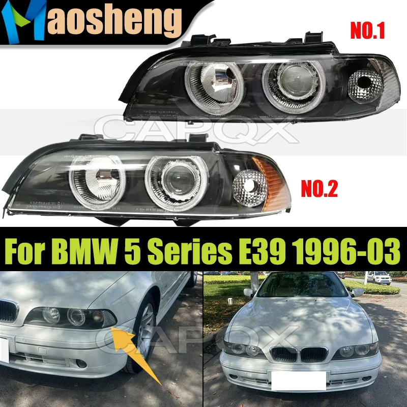المصد الأمامي للسيارة المصباح لسيارات BMW 5 Series E39 1996 1997 1998 1999 2000 2001 2002 2003 الجبهة رئيس ضوء كشافات رئيس مصباح