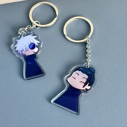 Anime Jujutsu Cosplay Funny Keychain Gojo Satoru Geto Suguru Bag Pendant Keyring Bag Jewelry Gift