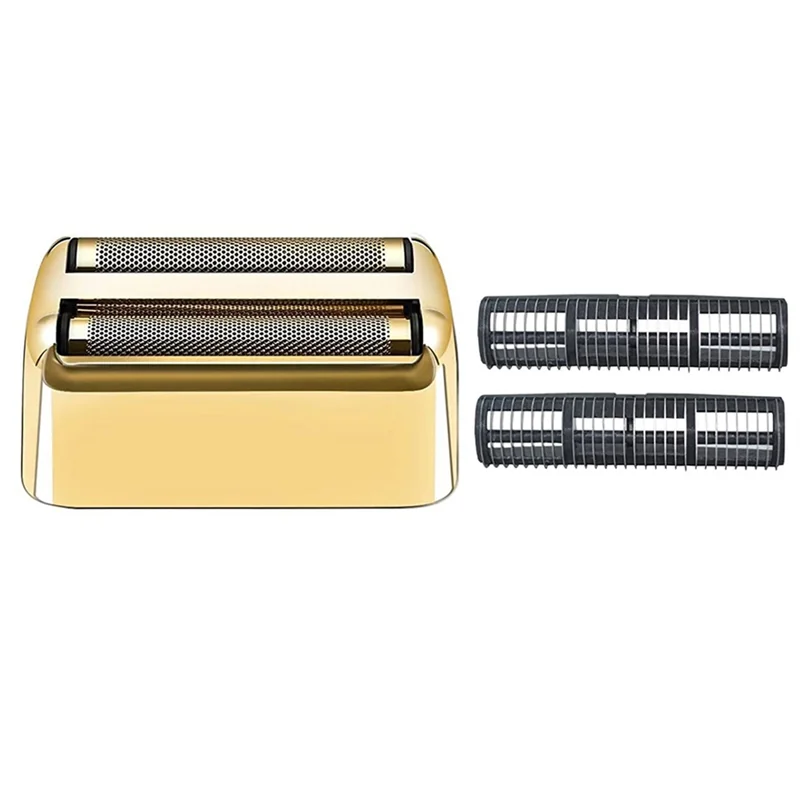 Shaver Replacement Foil and Cutters for BaBylissPRO Double FXFS2 Metal Shaver Foil Replacement Gold