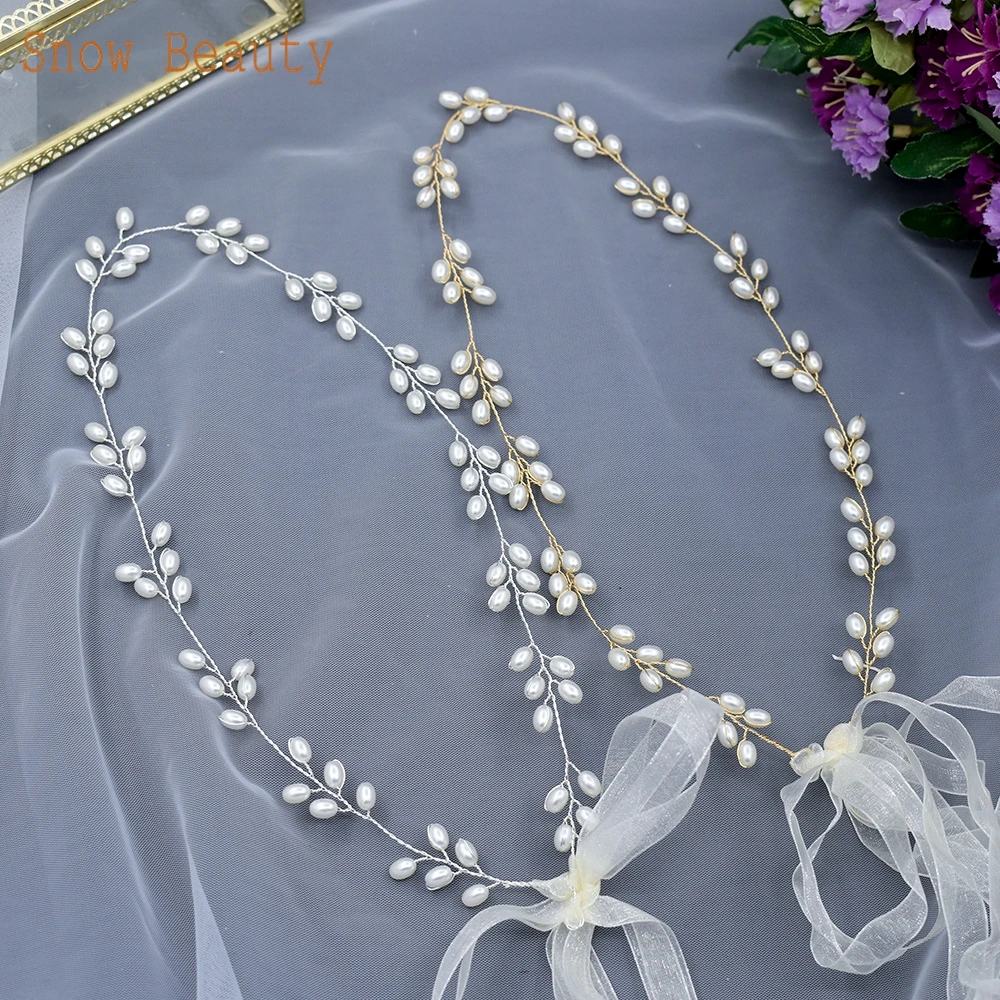 S01 Pearl Wedding Party Dress Belt Formal Belts for Women Bride Jeweled Belt Sash Wedding Belt with Sash Bridal Ribbon Belt