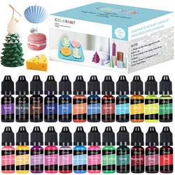 1Set Candle Dye Pigment DIY Candle Making Supplies Liquid Colorant Dye Kit Aroma Soap Soy Wax Resin Pigment Handmade Crafts Dye