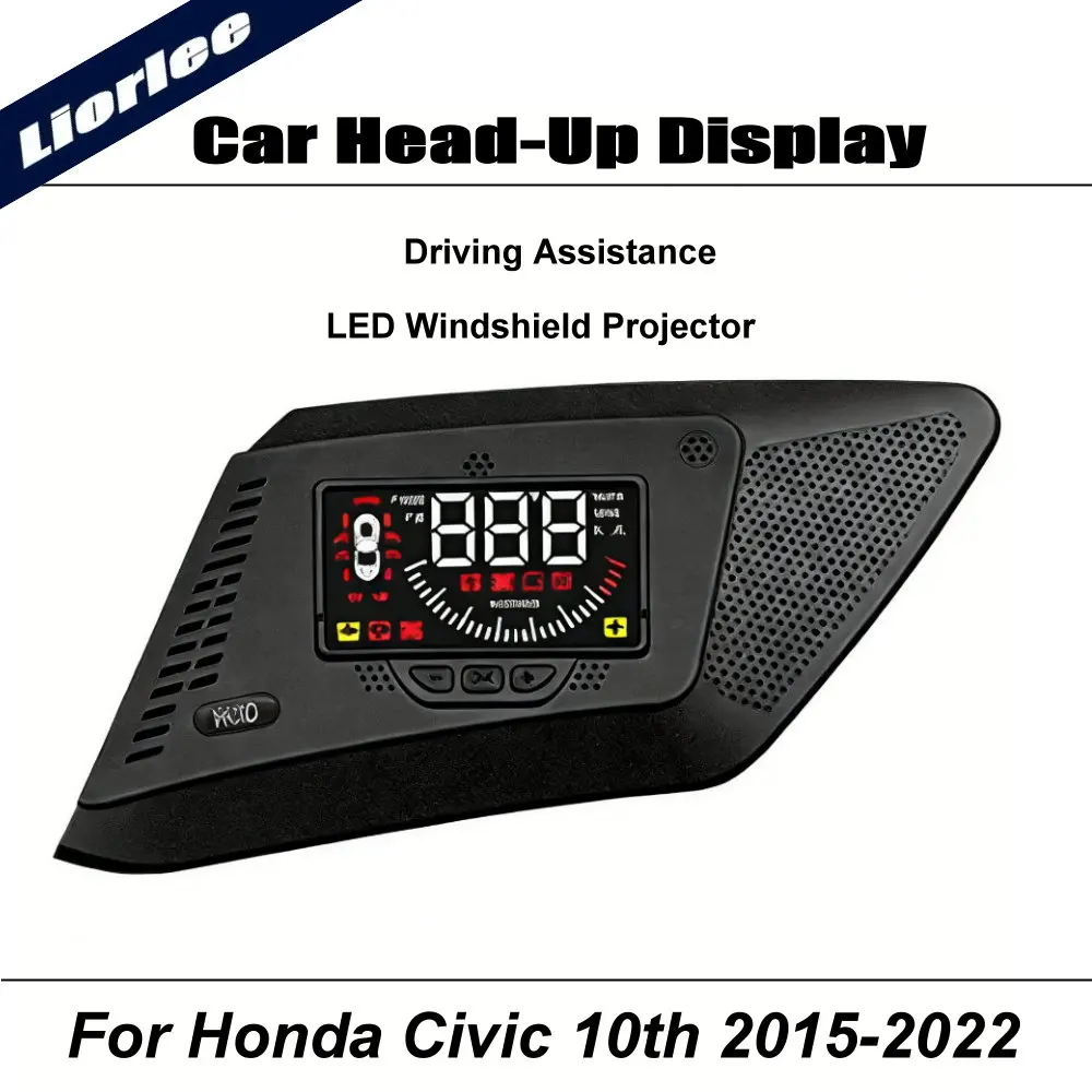 

Car LED Projector For Honda Civic 10th 11th 2015-2025 Auto HUD Head-Up Display Windshield Safe Driving Assistance Accessories