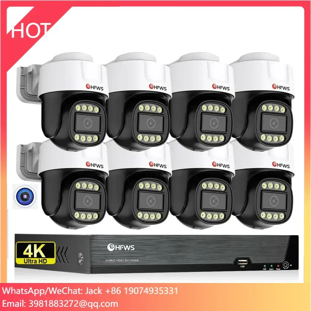 

Full HD 4k 8mp Ptz Cctv System 8ch Outdoor Waterproof POE Camera Nvr Kit Cctv Outdoor Security Camera System Nvr Xmeye Set