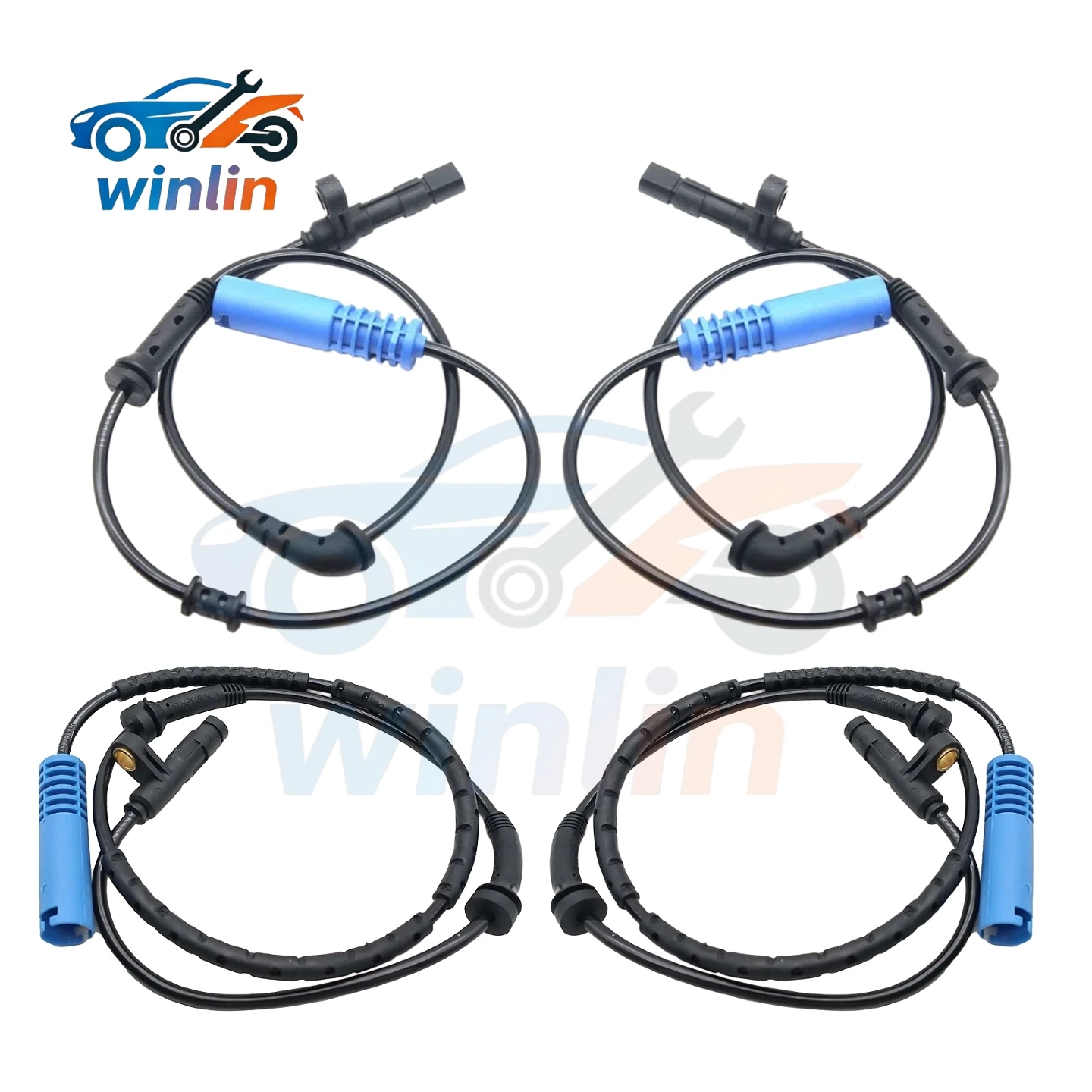34526756384 34526756385 4PCS Front Rear Left/Right  ABS Wheel Speed Sensor OEM  For Mini Convertible R50 R52 R53  Car Parts