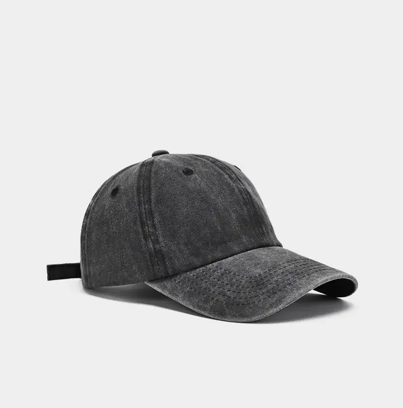 Baseball Kappe Gewaschen Baumwolle Männer Frauen Snapback Hut Vintage Hip Hop Caps Einfarbig Papa Hut Knochen Casquette Outdoor Casual Sport – Detail 2