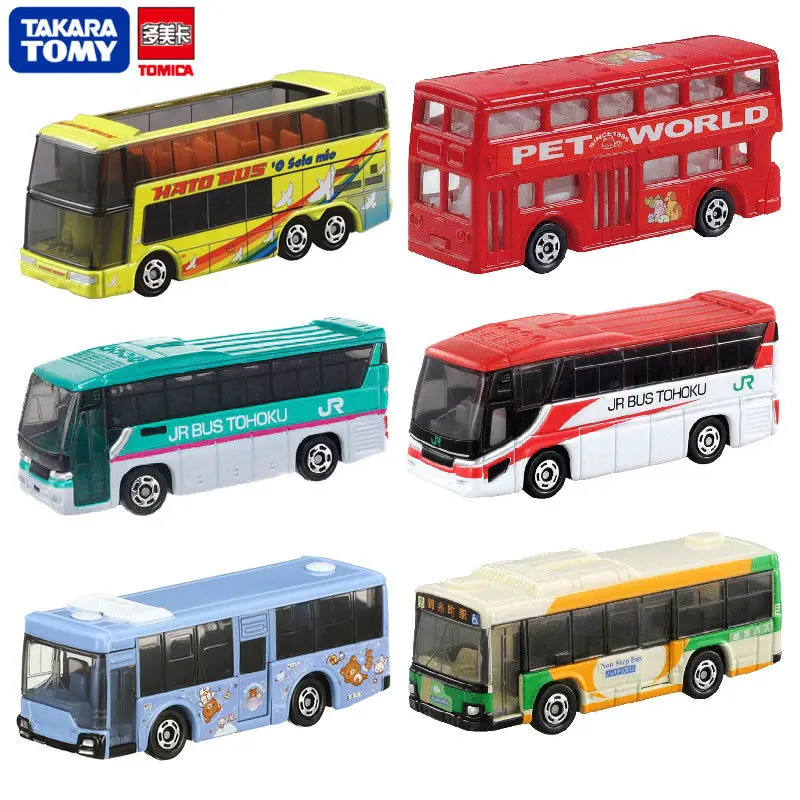 Tomica Simulation Alloy Car Model Toys Bus Alloy Car Male Toy Car Double Decker Bus Public Relations Car Bus Model Holiday Gifts