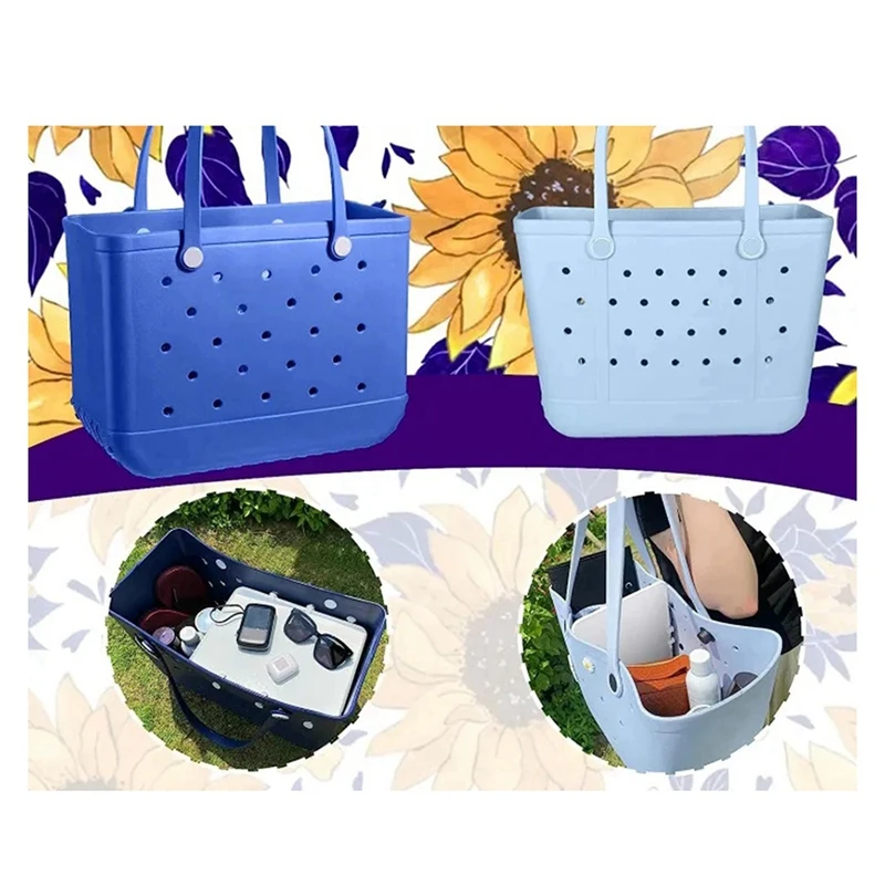 صينية مقسمة صينية مقسم بلاستيكية متينة لحقيبة Bogg المتوافقة مع حقيبة كبيرة X Bagg 30 سم × 21.5 سم × 0.6 سم