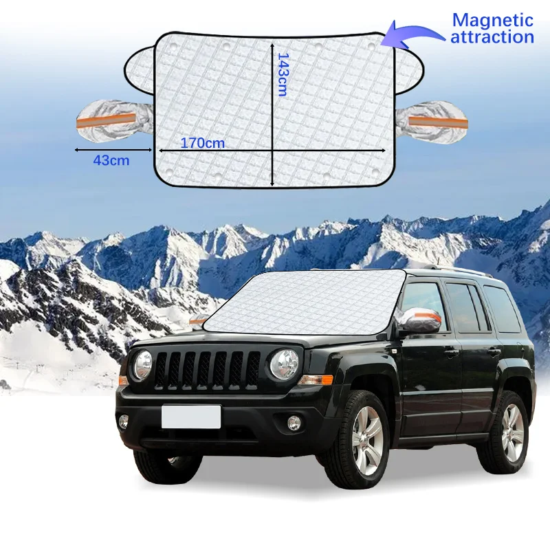 

Car Windshield Cover Magnet Winter Window Snow Shield Anti Frost Auto Front Window Snow Cover For Jeep Patriot