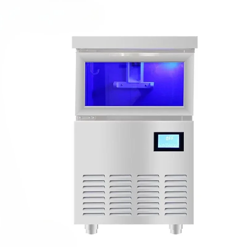 Commercial pellet ice machine, ice cube machine 140kg best-selling ice machine with table