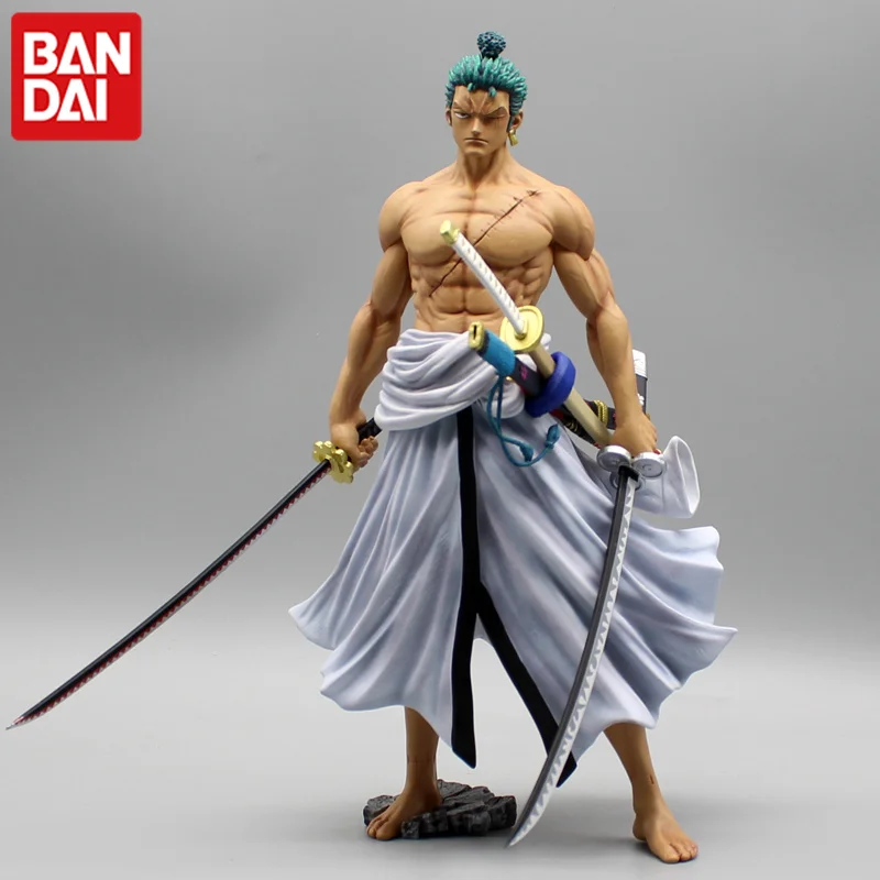 One Piece Ghost-backed Roronoa Zoro Standing Posture With Double Knives Different Colors Figures Model Gifts Desktop Ornaments