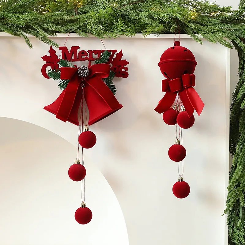 

Christmas Ball Ornament Nordic Bells Christmas Tree Hanging Pendants Decorations For Home New Year Party Supplies Gifts