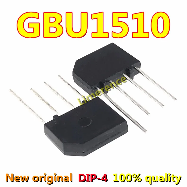 10PCS  GBU1510 Rectifier 15A/1000V Induction Cooker Power Supply Block KBJ1510