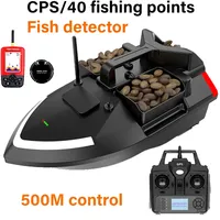 GPS 500 m RC Boat  40 fishing points Bait Boat 3 Hopper Load-bearing 2KG Intelligent Automatic Return Night Light Fishing Boat