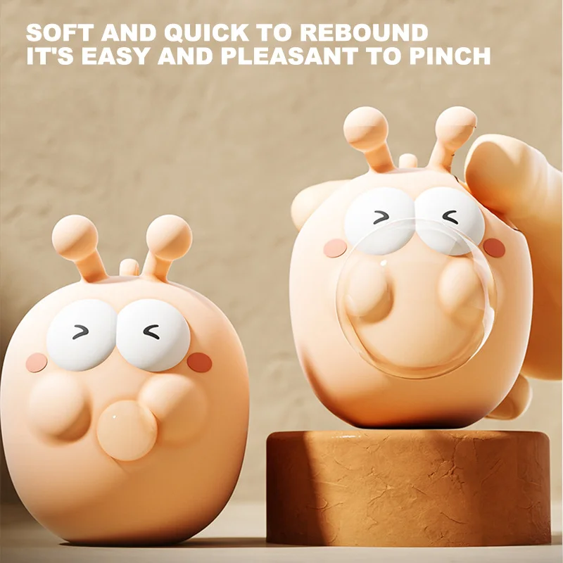 Lindo Animal escupir burbujas Squish juguete para apretar ansiedad alivio del estrés sensorial juguetes antiestrés para adultos cumpleaños regalo de Navidad