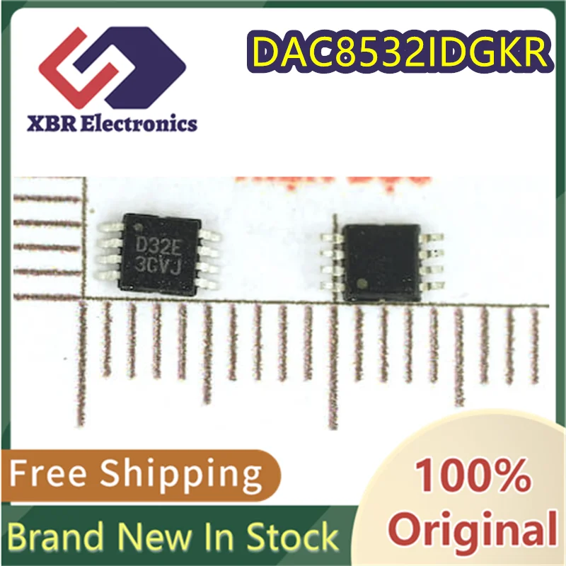 (3/10 piece) DAC8532IDGKR DAC8532 SOP8 D32E digital-to-analog converter chip IC brand new original authentic spot