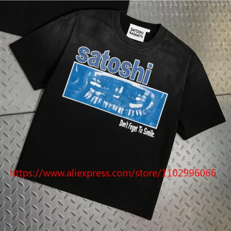 Y2K Satoshi Nakamoto Logo T Shirt Men Woman Streetwear Casual Vintage Short Sleeve All-match New Top Tees Fast Delivery