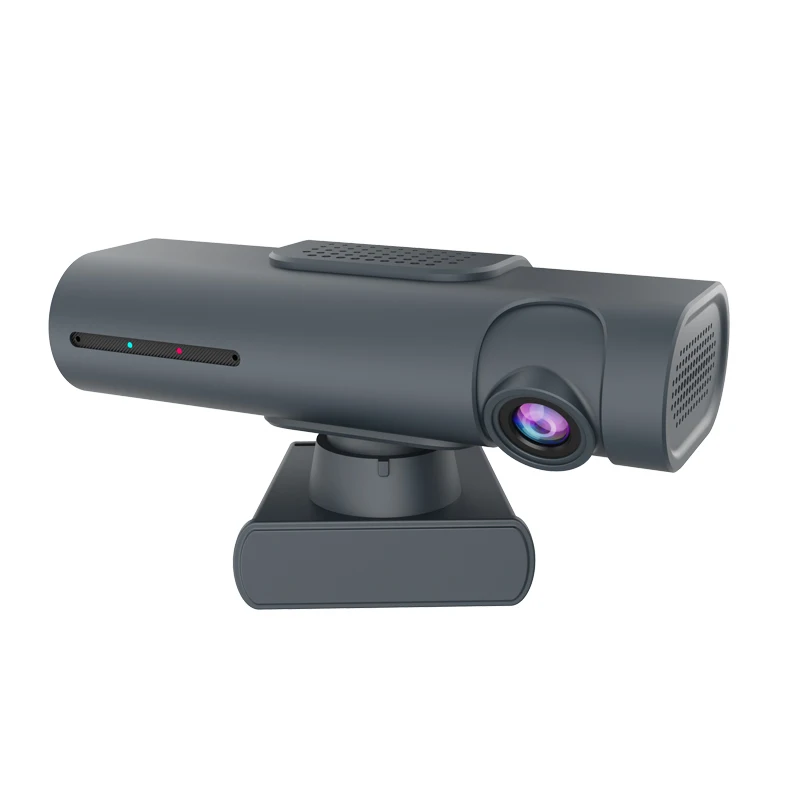 4K USB C PTZ Webcam mit Mikrofon für Mac Mini, flexible und schnelle KI-Autotracking-Gestensteuerung, Schwenk-/Neigefunktion und 2-fach digitalem Zoom