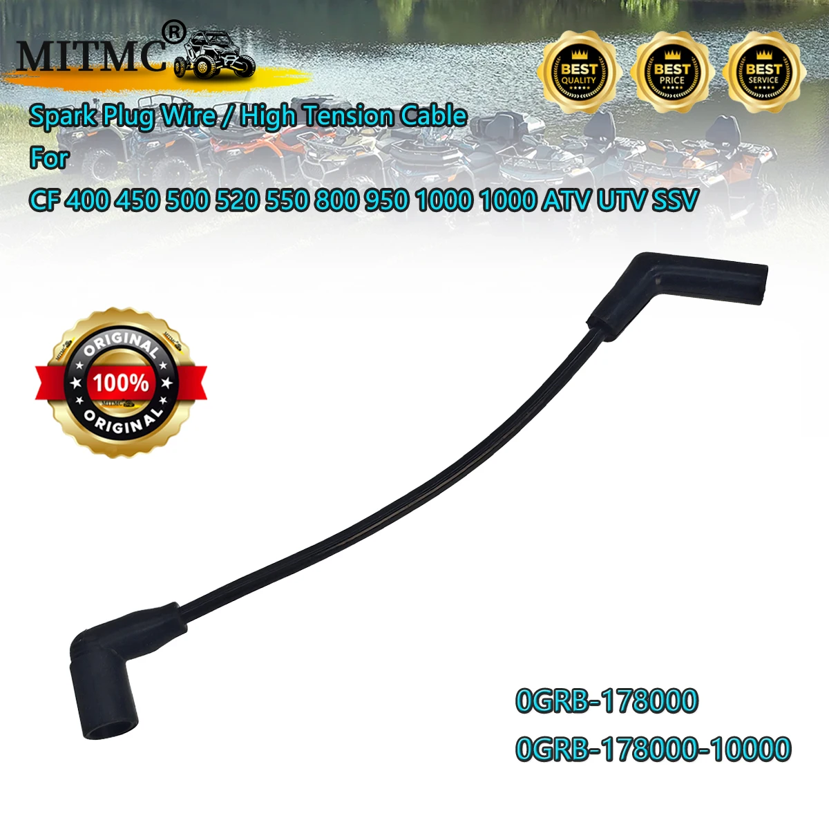 

Провод зажигания / Высоковольтный кабель для CF 400 450 500 520 550 800 950 1000 1000 ATV UTV SSV 0GRB-178000 0GRB-178000-10000