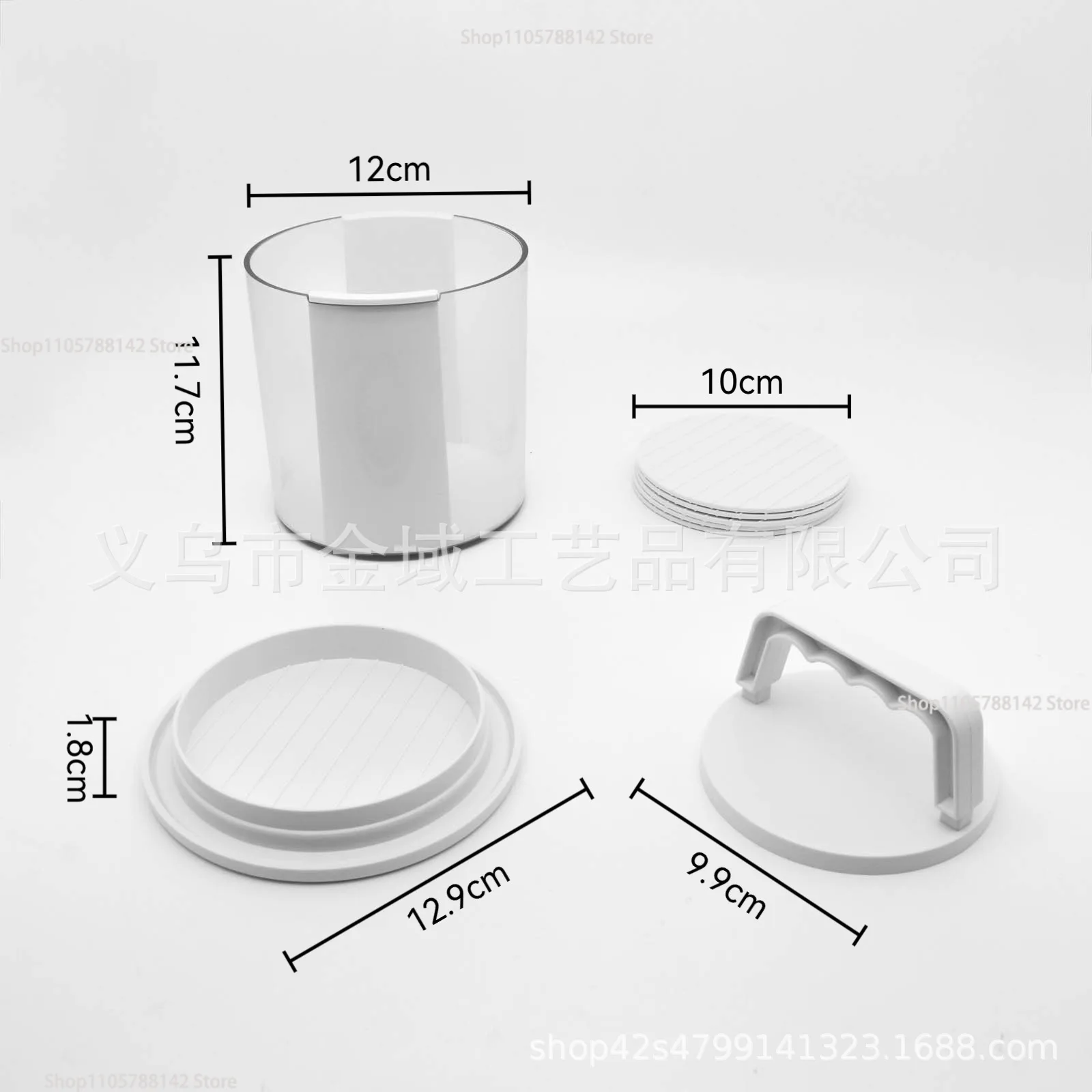 New Creative Multi-Layer Hamburger Non-Stick Burger Patty Maker Patty Box BBQ Storage Bottles Reusable Practical Beef Press Mold