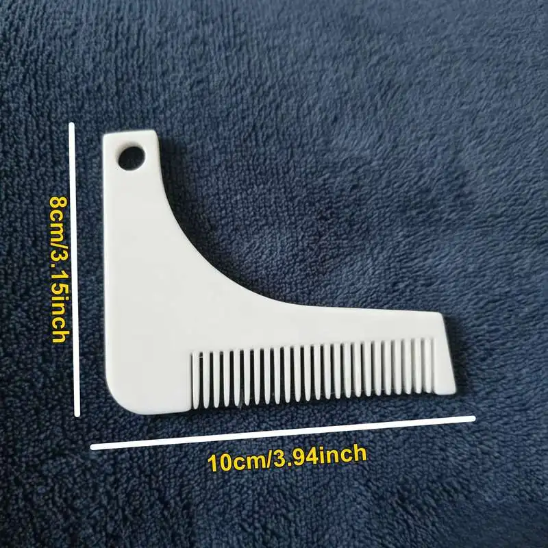 Plastic Men Beard Styling Comb Grooming Shaping Tool Daily Facial Hair Trimming Accessory