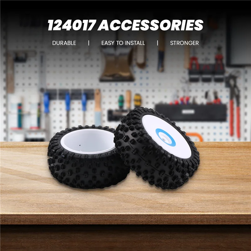 

AS96-4 шт. передние и задние шины, колеса для Wltoys 124017 1/12, обновленные детали радиоуправляемого автомобиля, запасные аксессуары