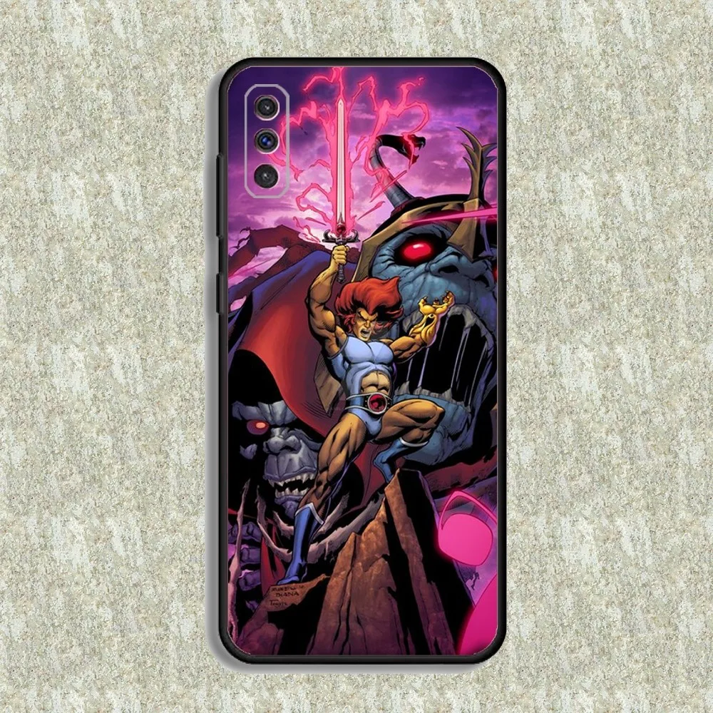 T-ThunderCats Phone Case For Samsung S23,23,22,30,21,10,9,Note20 Ultra,Lite,Ultra,5G,Plus,FE,Black Soft Case