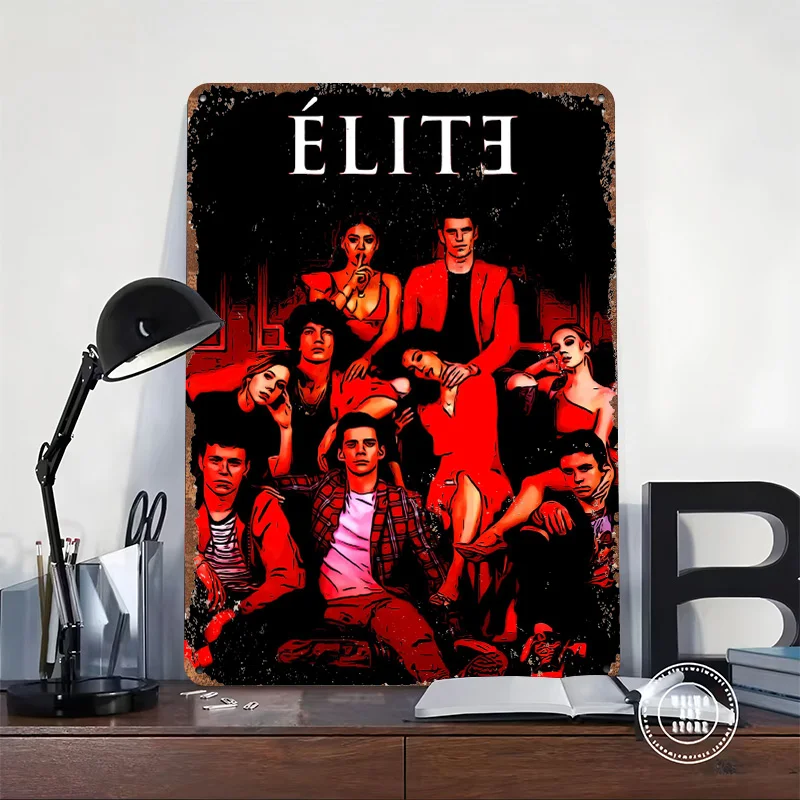 Elite TV Series Tinplate Poster Customized Wall Art Retro Vintage Metal Signs for Fans Room Accessories House Custom Plate Decor