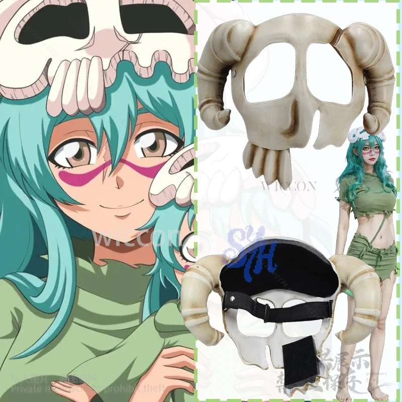 neliel-cosplay-beeach-anime-demon-skull-horn-half-face-3d-polylactic-acid-mask-headgear-halloween-christmas-party-customized