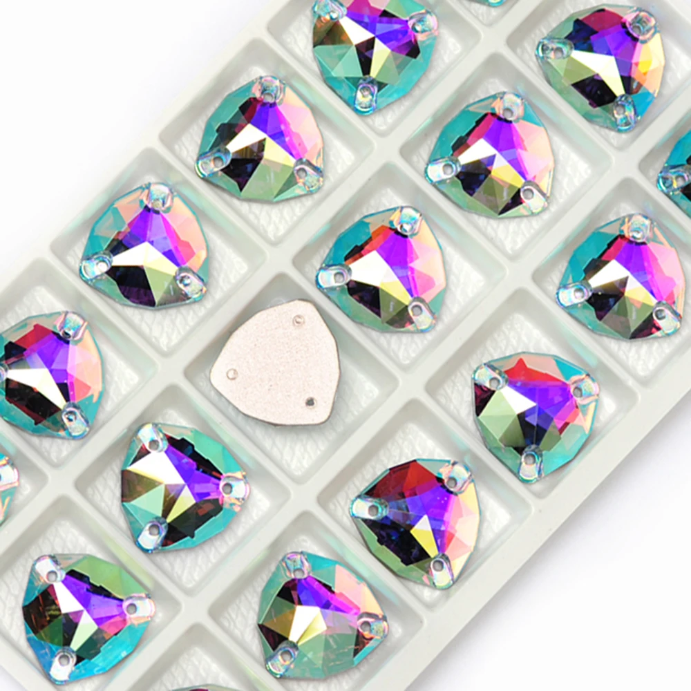 YANRUO 3272 Trilliant Colors AB Alle Größen zum Aufnähen von Strasssteinen, bunte Glas-Gymnastik-Rhythmische Kleidungsdekoration – Detail 9