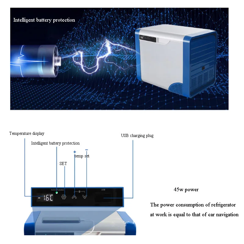 Mini 20L 12V Auto Koelkast Makeup Koelkast Cooler Warmer Vriezer Laag Geluidsniveau Voor Camping Reizen