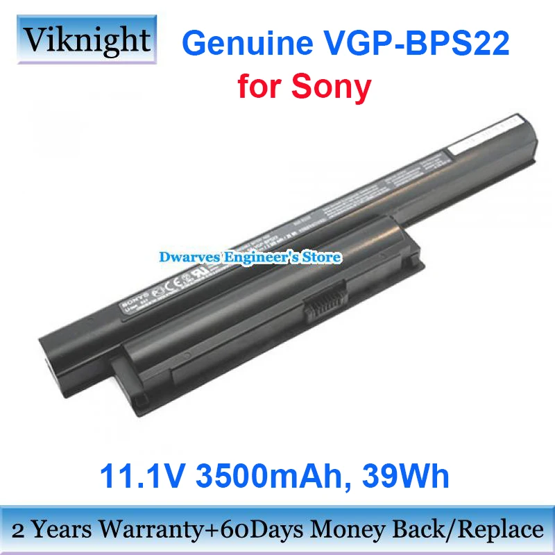 Genuine VGP-BPS22 Battery For Sony Vaio E Vpceb Vpcea Series VPC-EA1 EA18 EA16 EA31 EB13 VGP-BPS22A VGP-BPL22 Notebook Battery