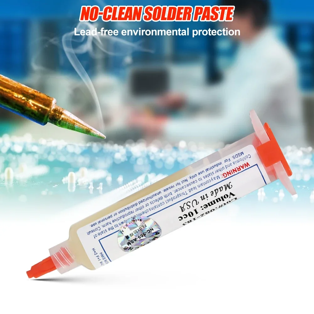 1pc Original Amtech NC 559 Flux Welding Flux 10CC Syringe Flux for Soldering for Electronics Tools BGA SMD PCB Repair