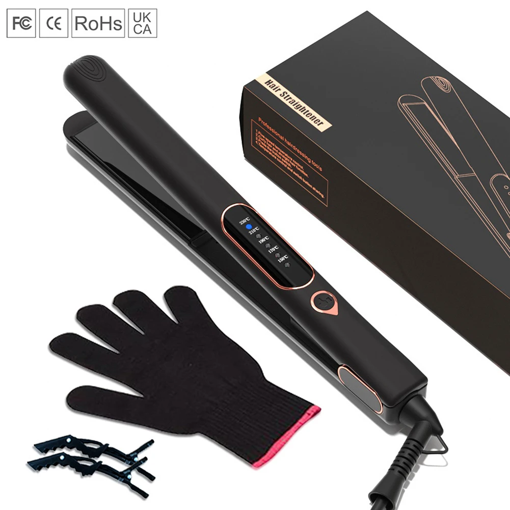 2 In 1 Hair Straightener Curler,Mini Travel Hair Crimper Flat Iron,Portable Versatile Hair Styling Tool,For Professional Salon