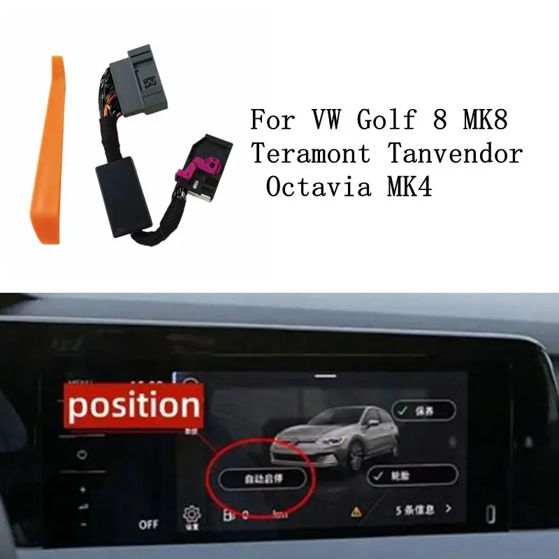 Automatyczne wyłączanie układ silnika z funkcją wyłączania czujnika cewka zapłonowa do volkswagena golfie 8 MK8 Teramont Tanvendor Talagon dla Skoda Octavia