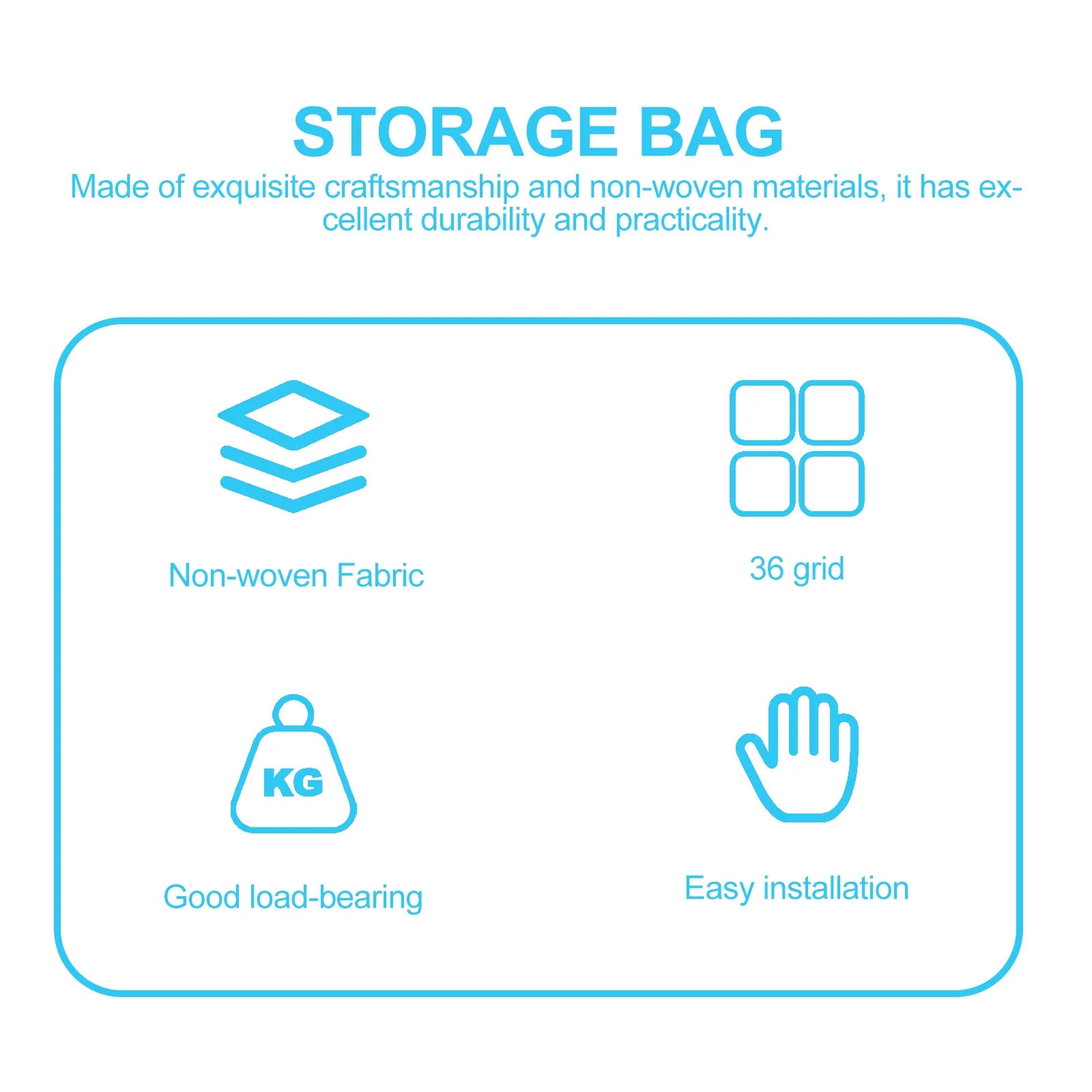 

1Pcs Jewelry Hanging Bag Non-Woven Multi-Pockets Wall Hanging Storage Organizer for Home Door Back Sundries Storage