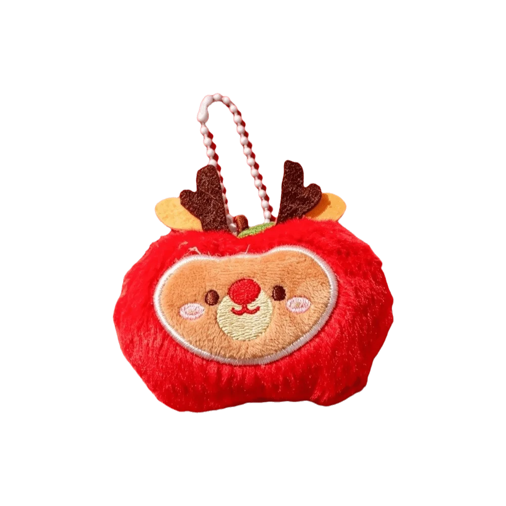 Hanging Ornaments Christmas Keychain Tree Star Stuffed Animal Cartoon Doll Decoration Christmas Tree Pendant Christmas Party