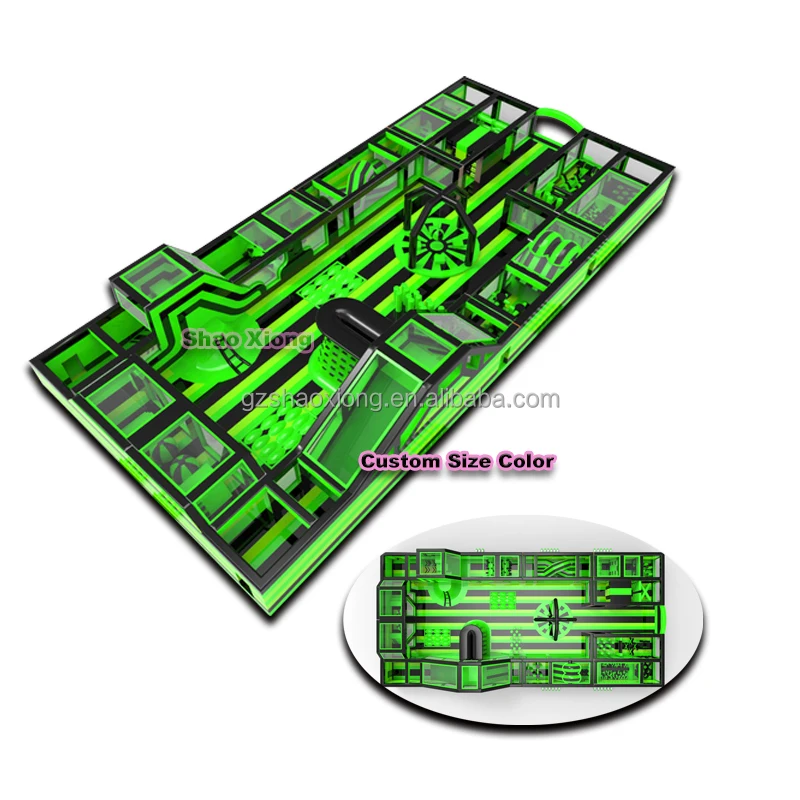 Giant Inflatable Theme Park Large Inflatable Obstacle Course Fun Park Jumping Bouncy Castle Amusement Game Trampoline Playground