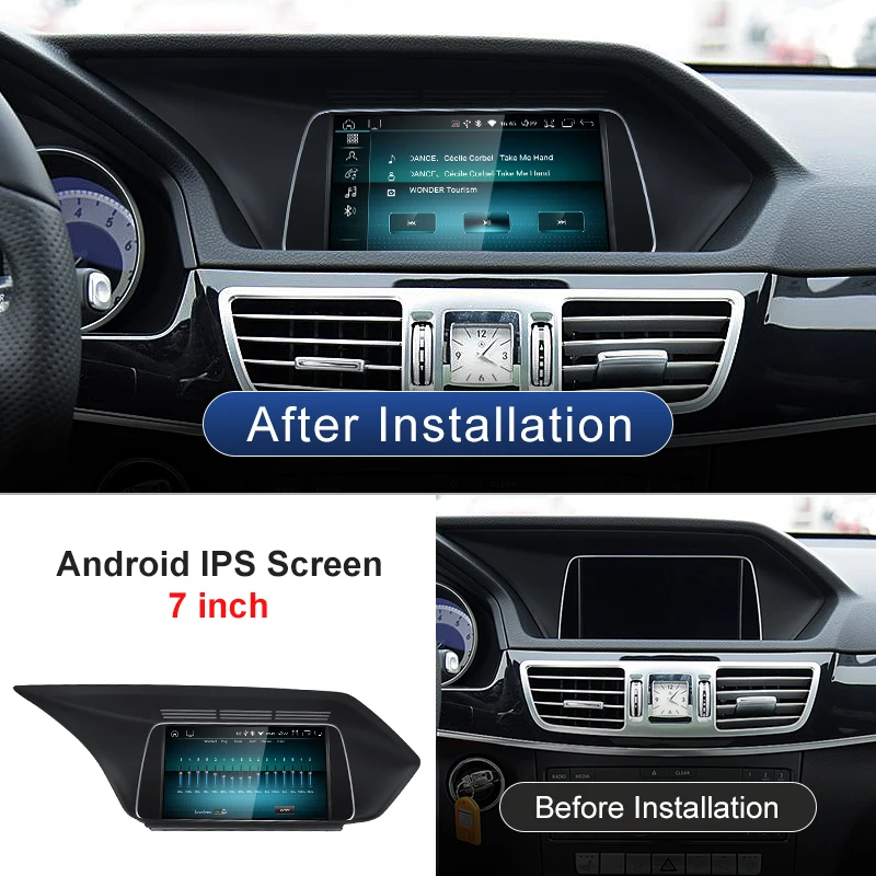 STWEI Qulacomm Snapdragon6125 665 Android 14  For Mercedes Benz E Class W212 Wireless CarPlay Auto Car Multimedia Players