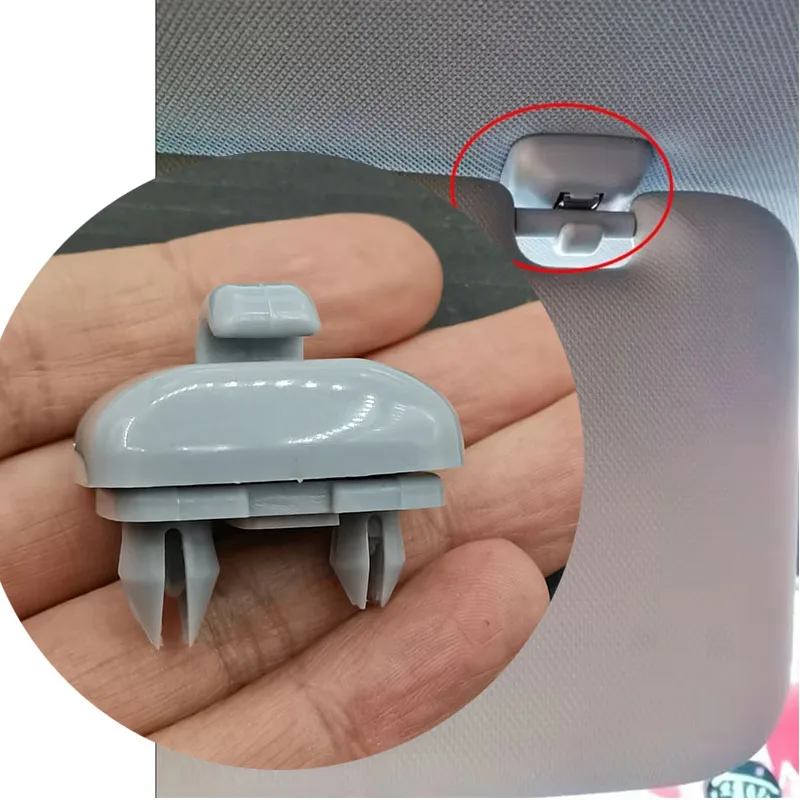 Grey Car Sunshade Clip With Hook For Tt 2007-2016 Rs3 2011-2016 Rs4 2006-2016 Rs5 2010-2016 Exeo 2009-2014 A4 2013-2016 Premium