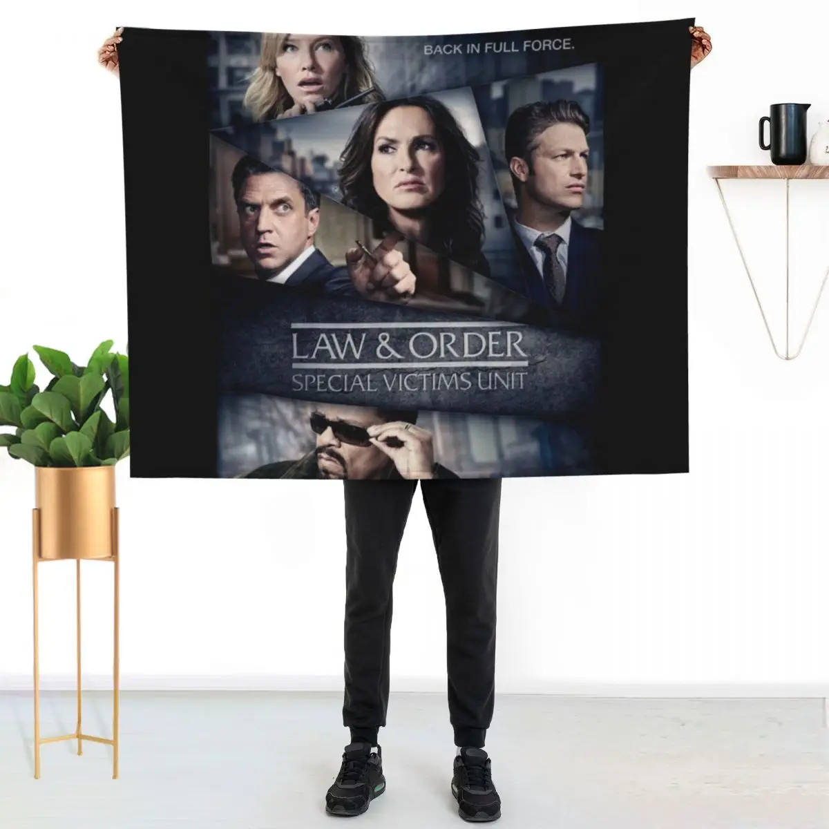 SVU Back in Full Force Throw Blanket Kid'S for winter Beautifuls Sleeping Bag Thins Blankets