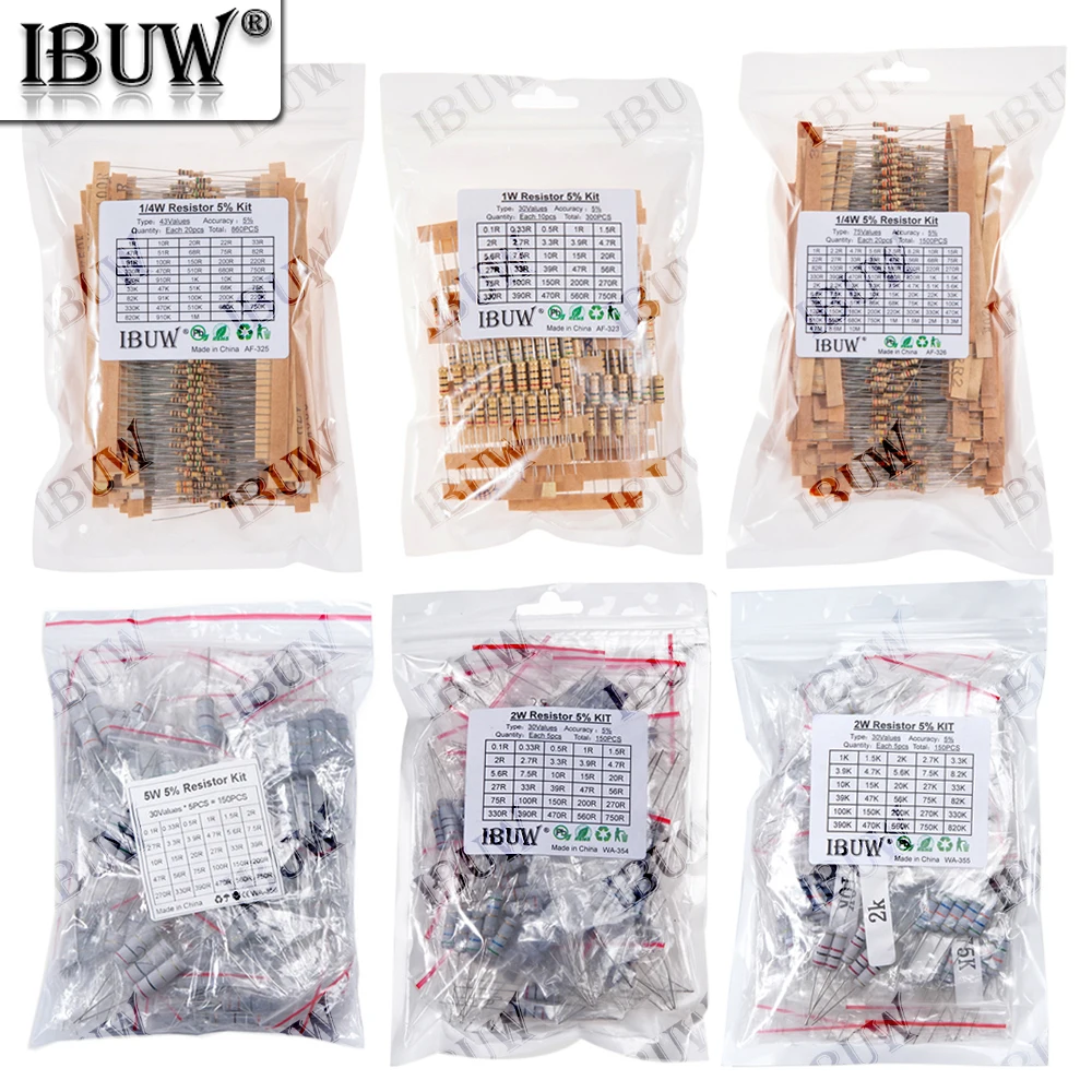 1/2W 1W 2W 3W Resis…