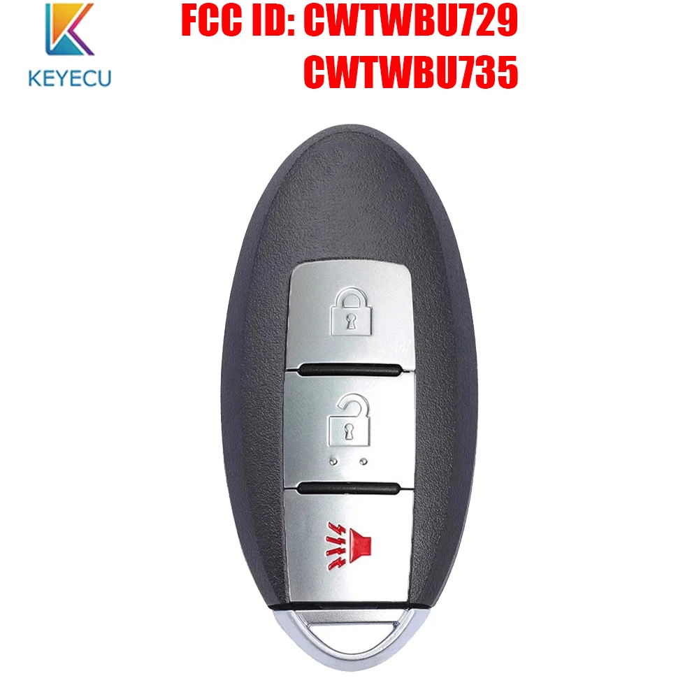KEYECU ID FCC: CWTWBU729 / CWTWBU735 per Nissan Pathfinder Rogue Versa 2007 2008 2009 2010 2011 2012 2013 Smart Remote Key ID46