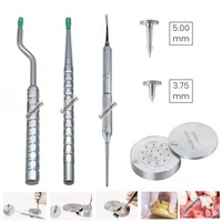 Kit de fijación de membrana de tachuela de hueso GBR Dental, caja de Pin de conductor de titanio, estabilización de fijación de aleación, clavo de cabeza plana de 3,75mm y 5mm