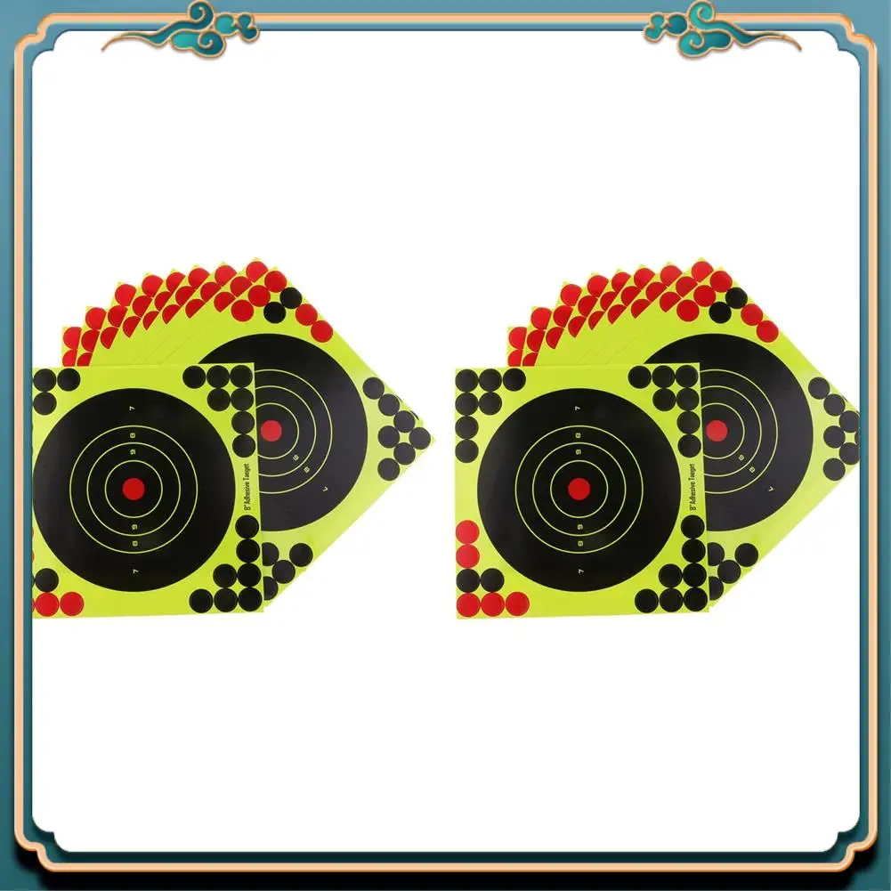 ABMV-100Pcs أهداف الصيد 8X8 بوصة ورق لاصق ذاتي ملصقات أهداف التفاعلية #3