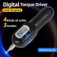 ANS-Y-4 Digital Torque Driver 0.4-4N.m Preset Torque Screwdriver LCD Adjustable Idle Slip Torque Wrench with10 Batch Head