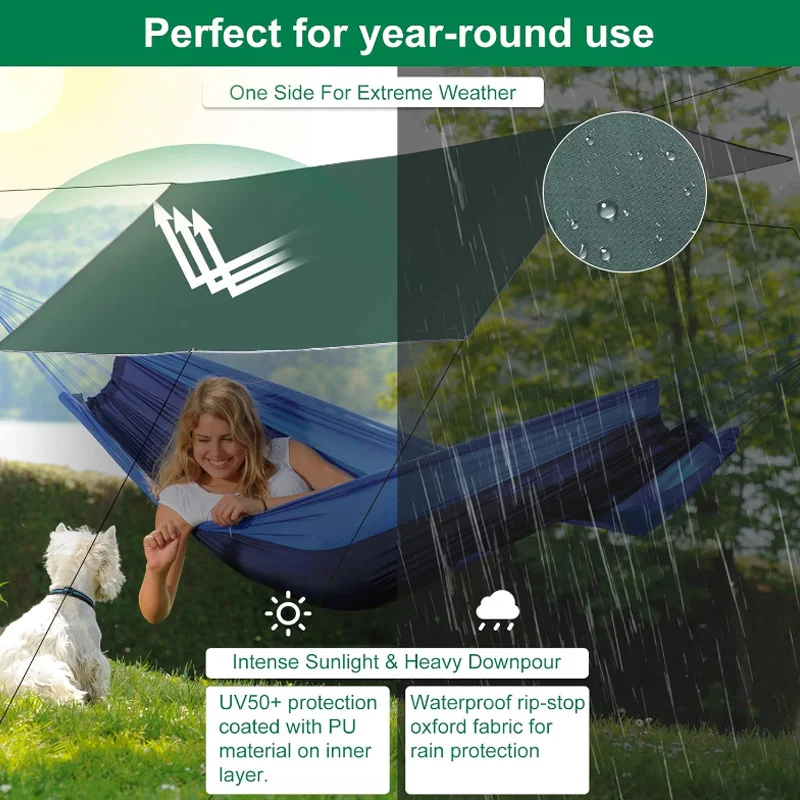 Wasserdichte Camping-Plane für draußen, Sonnenschutzdach für Picknicks, Wandern, Camping, Tailgating und andere Outdoor-Aktivitäten. – Detail 2